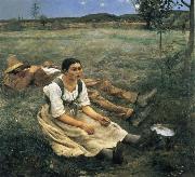 Jules Bastien-Lepage The Haymakers oil painting on canvas